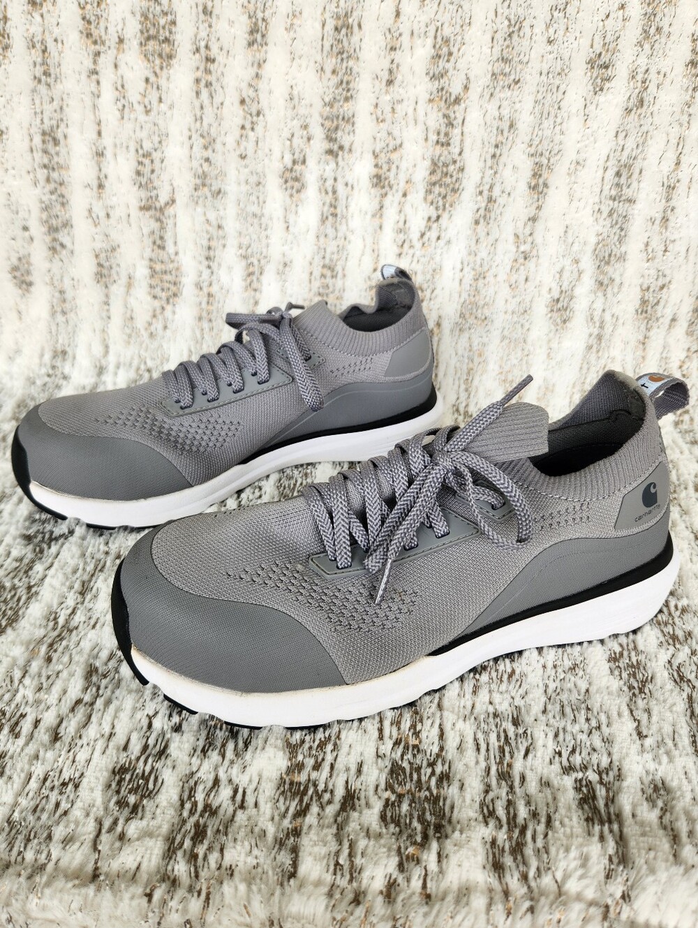 Carhartt Force "Haslett ESD Nano Toe Knit Work Shoe" Grey | Women's Size 7.5 - Picture 2 of 13